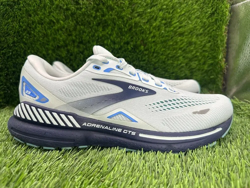 Brooks Adrenaline GTS 23 1203811B471 Athletic Sneaker Womens 9.5B White Mesh Gym